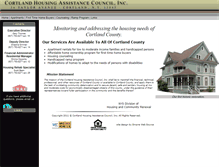 Tablet Screenshot of cortlandhousing.org